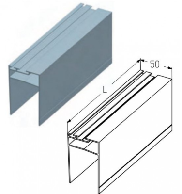 ALUTECH: 401420000 - Профиль воротный  PRD02-5290 фотография