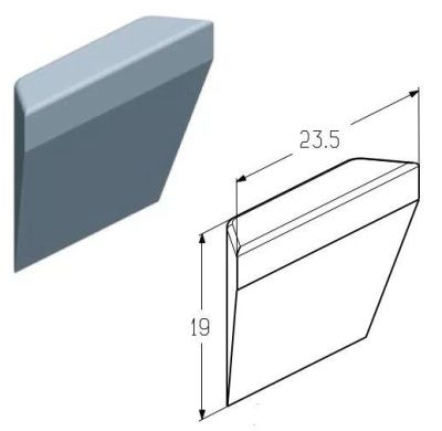 ALUTECH:406003800 - Комплект заглушек оконных  P1012K фотография